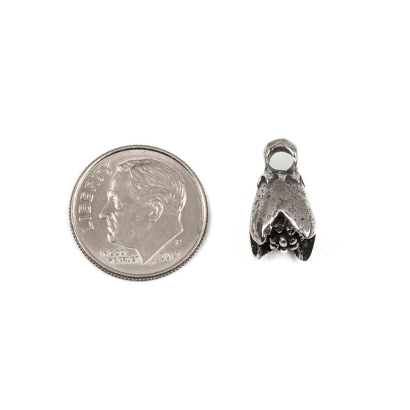  Green Girl Studios Pewter 10x15mm Bell Drop - 1 piece 