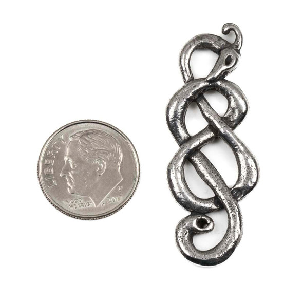  Green Girl Studios Pewter 16x44mm Viking Dragon - 1 piece 