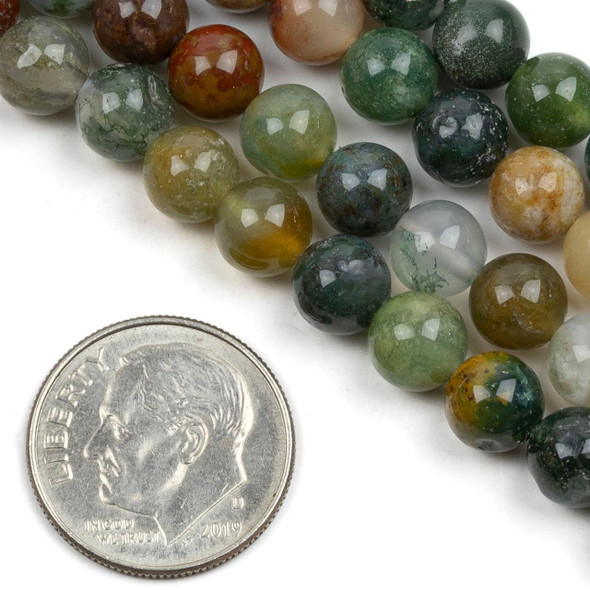 Cherry Tree Beads Indian Agate 6mm Round Beads - 15 inch strand 