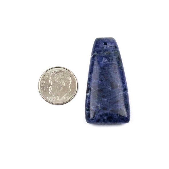 Cherry Tree Beads Sodalite 20x40mm Top Front Drilled Tapered Rectangle Pendant - 1 per bag 