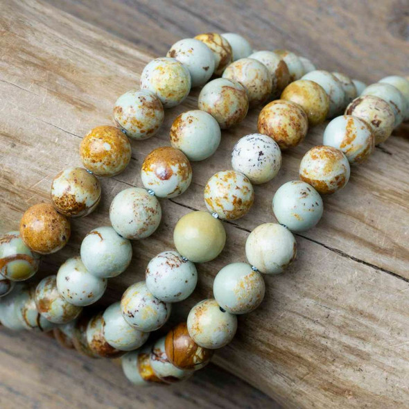 Cherry Tree Beads Brazilian Pinestone Grade "B" 8mm Round Beads - 15.5 inch strand