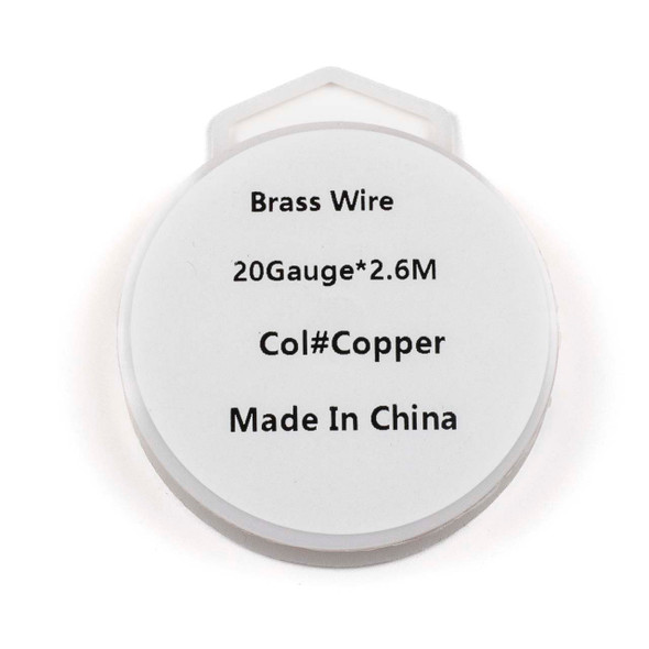 Copper Plated Brass Wire -20 gauge, 2.6 meter spool