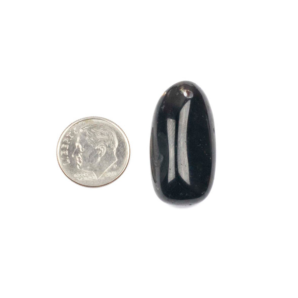 Garnet approx. 24-30mm Top Drilled Pebble Pendant - 1 piece
