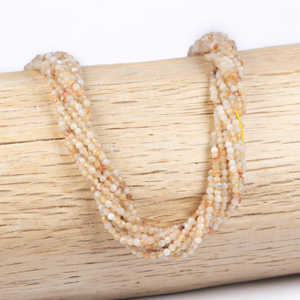 Cherry Tree Beads BOGO Citrine 2mm Faceted Round Beads - 15 inch strand 