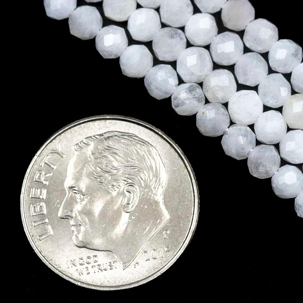 Cherry Tree Beads BOGO Blue Moonstone 3mm Faceted Round Beads - 15 inch strand 