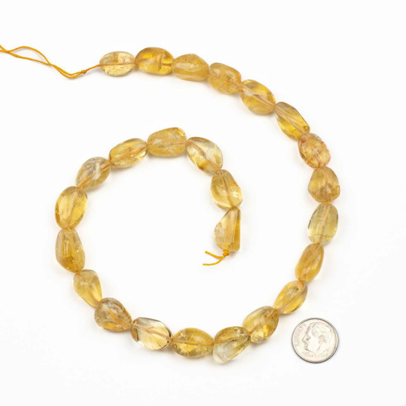 Cherry Tree Beads Citrine approx. 10x12-14x18mm Nugget Beads - 15 inch strand