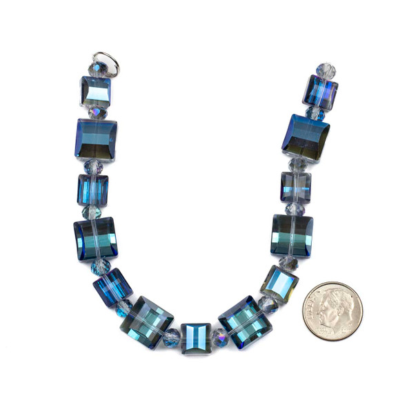 Crystal Artisan Strand - 8 inch, Style #2, Translucent Lapis