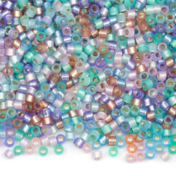 Miyuki 11/0 Spring Glitter Mix Delica Seed Beads - #MIX9065, 7 gram tube
