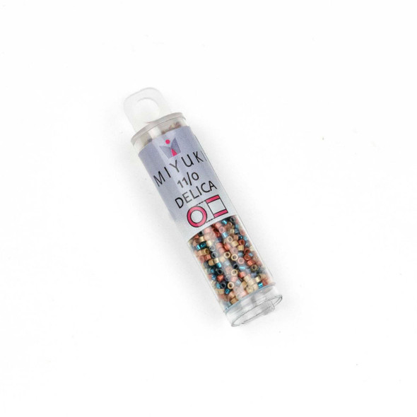  Miyuki 11/0 Surf and Sand Mix Delica Seed Beads - #MIX9090, 7 gram tube 