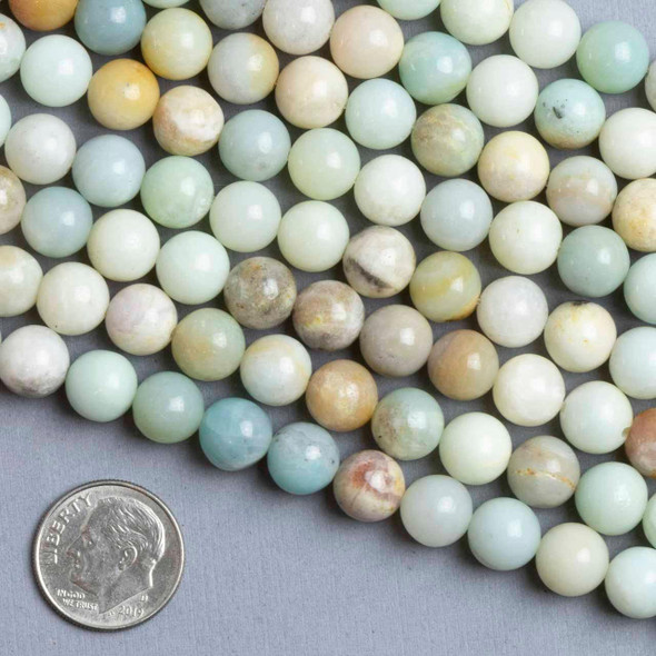 Cherry Tree Beads Multicolor Amazonite 8mm Round Beads - 15 inch strand 