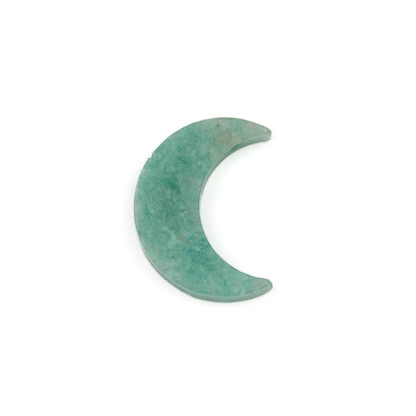 Cherry Tree Beads Amazonite 19x25mm Top Drilled Crescent Moon Pendant - 1 per bag 