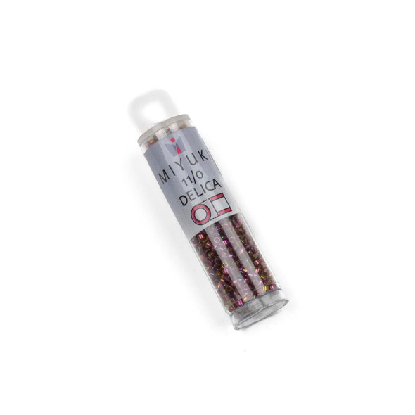  Miyuki 11/0 Gold Red Luster Delica Seed Beads - #DB103, 7.2 gram tube 
