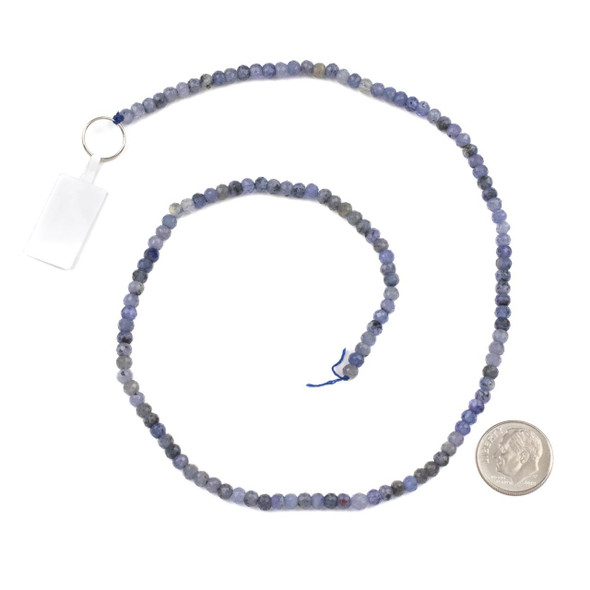 Cherry Tree Beads Tanzanite 3x4mm Faceted Rondelle Beads - 15.5 inch strand 