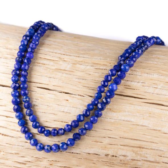 Cherry Tree Beads BOGO Lapis 3mm Faceted Round Beads - 15 inch strand 