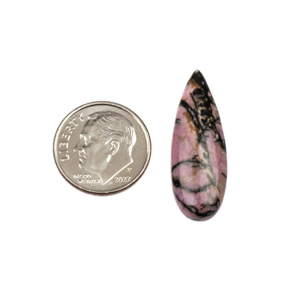 Gemstone 10x28mm Top Drilled Teardrop Pendant with Flat Back -  1 per bag