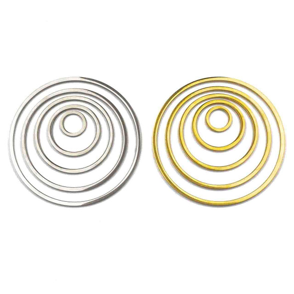 Cherry Tree Beads 304 Stainless Steel 1.5mm Hoop Components 