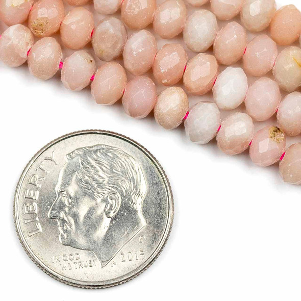 Cherry Tree Beads BOGO Pink Opal 4x5mm Faceted Rondelle Beads - 15 inch strand 