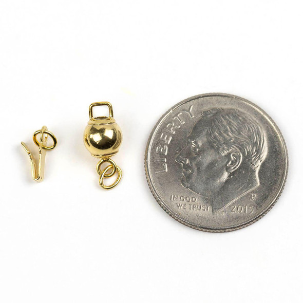 Cherry Tree Beads 14k Gold Filled 5x11mm Ball Clasp - 1 per bag 