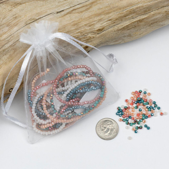 Cherry Tree Beads Coral Paradise  2x2.5mm Crystal Strand Designer Collection 