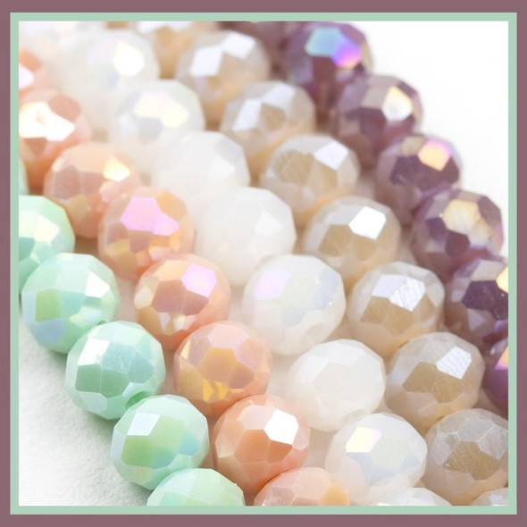Cherry Tree Beads Seaside Mist 5x6mm Crystal Strand Designer Collection 