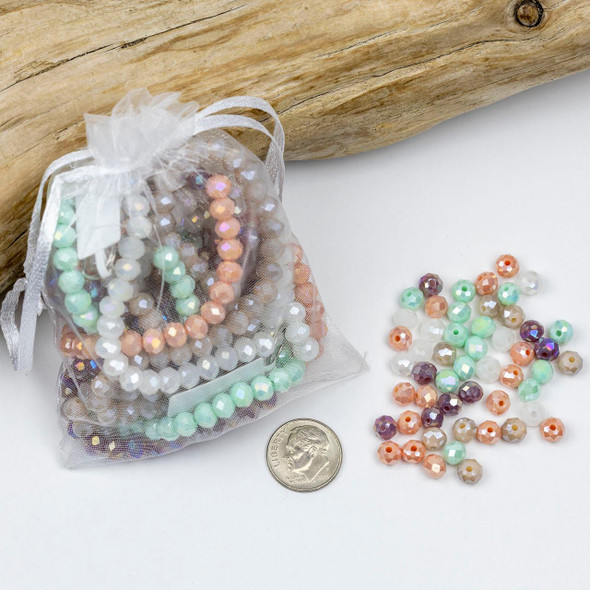 Cherry Tree Beads Seaside Mist 5x6mm Crystal Strand Designer Collection 