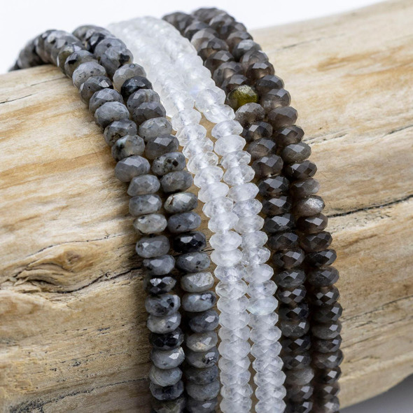 Cherry Tree Beads Gemstone 2x4 Faceted Rondelle Beads - 15 inch strand 
