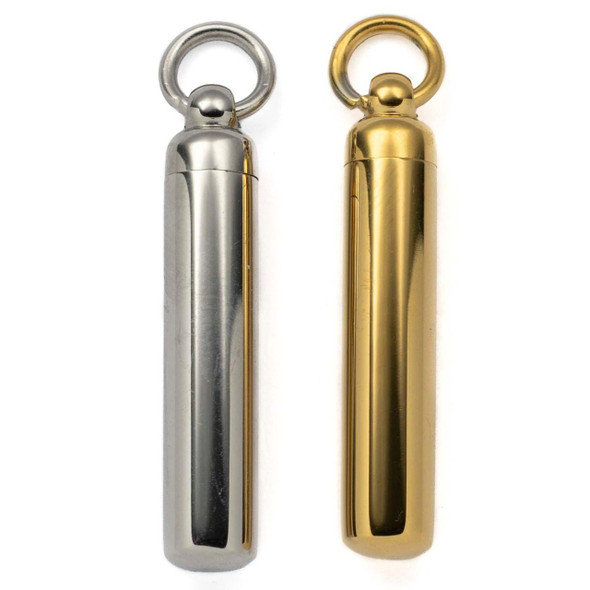 Cherry Tree Beads 304 Stainless Steel 5x29mm Container Pendant - 1 per bag 