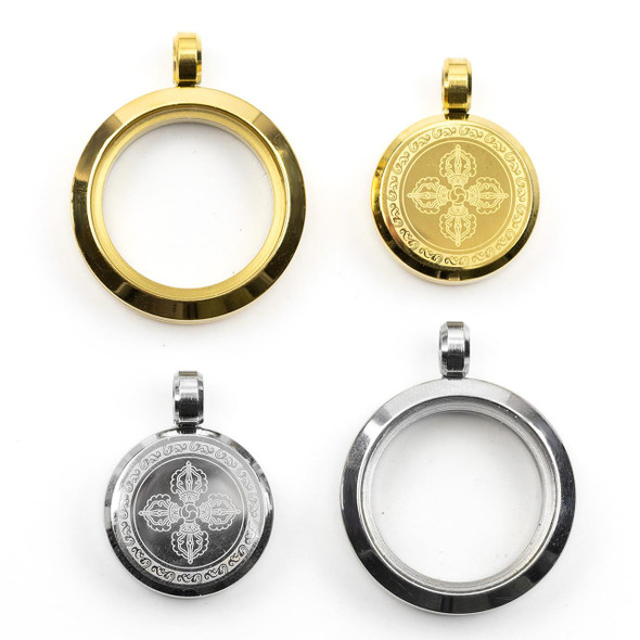 Cherry Tree Beads 304 Stainless Steel Memory Locket - 1 per bag 