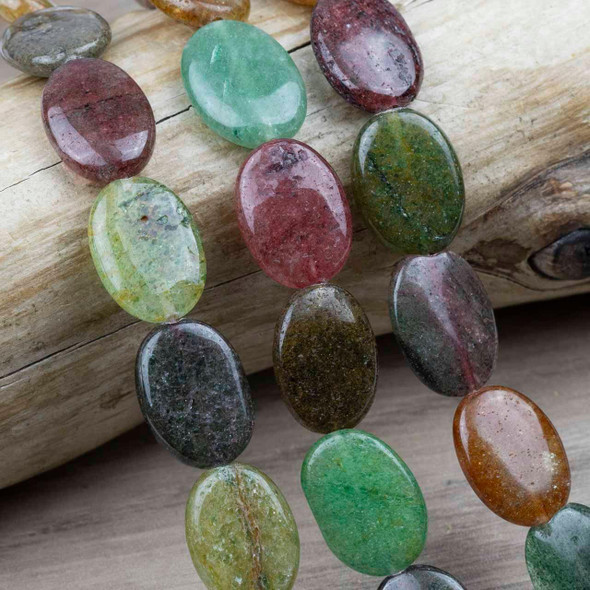 Cherry Tree Beads Special Gems - Dyed Jade 13x17mm Oval Beads - 16 inch strand 