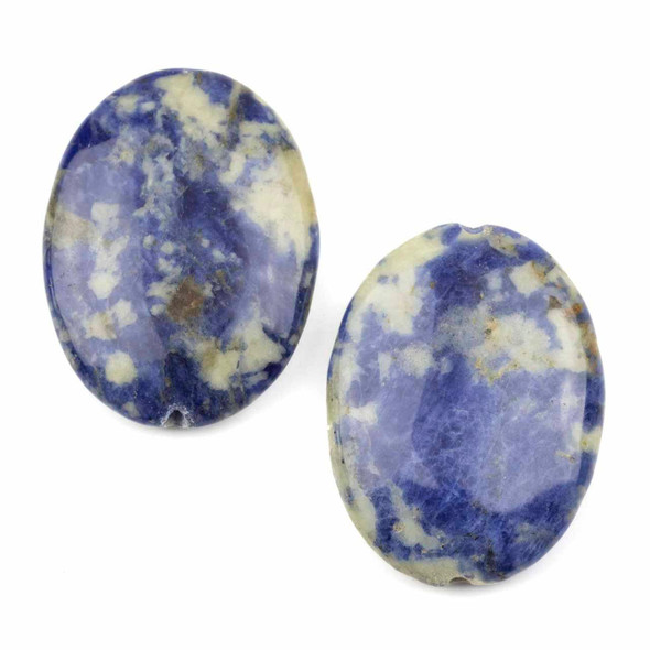 Cherry Tree Beads Special Gems - Sodalite 30x40mm Oval Focals - 2 per bag 