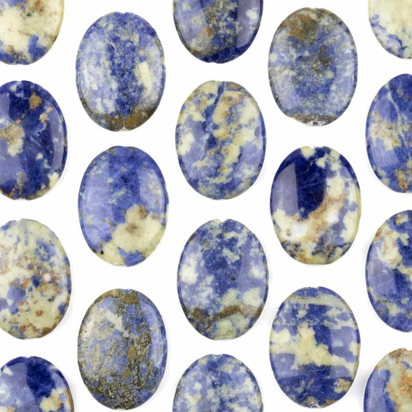 Cherry Tree Beads Special Gems - Sodalite 30x40mm Oval Focals - 2 per bag 