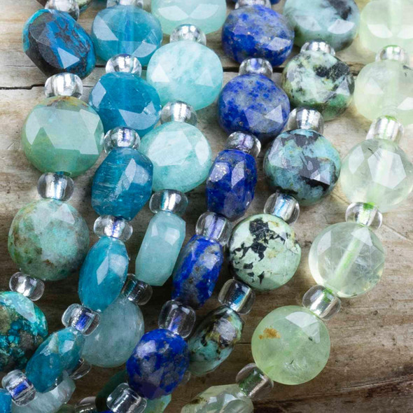 Cherry Tree Beads Natural Gemstone 6mm Faceted Hexagonal Coin Beads 