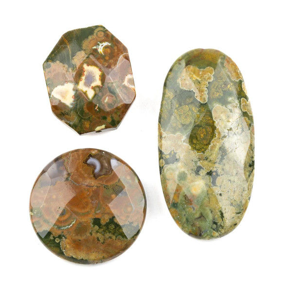 Cherry Tree Beads Rhyolite Designer Focal Mix - 3 per bag