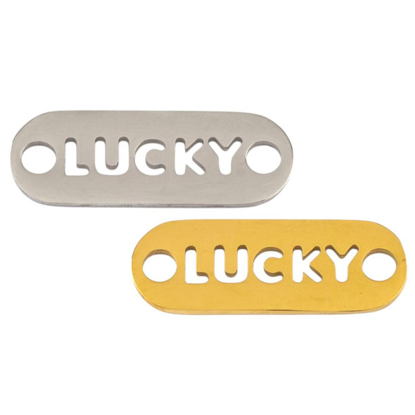 Cherry Tree Beads 304 Stainless Steel 7x20mm Lucky Oval Link - 2 per bag 