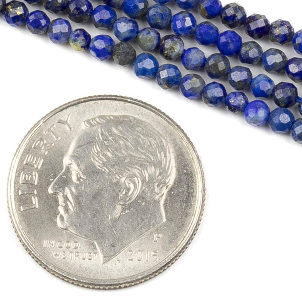 Cherry Tree Beads BOGO Natural Lapis 2mm Round Beads - 15 inch strand 