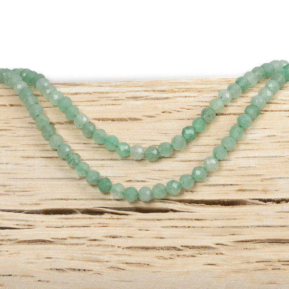 Cherry Tree Beads BOGO Green Aventurine 3mm Round Beads - 15 inch strand 