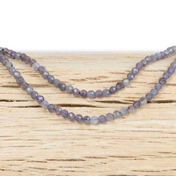 Cherry Tree Beads BOGO Iolite 3mm Round Beads - 15 inch strand 