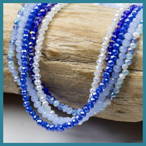 Cherry Tree Beads Winter Blues Crystal Strand Designer Collection 