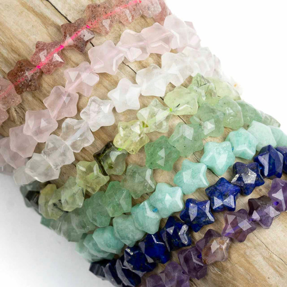 Cherry Tree Beads Gemstone 8mm Faceted Star Beads 