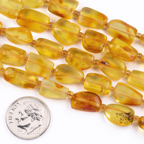 Cherry Tree Beads Amber approx. 8-20mm Nugget Beads - 15 inch strand 