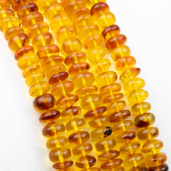 Cherry Tree Beads Amber 3x7mm Rondelle Beads - 15 inch strand 