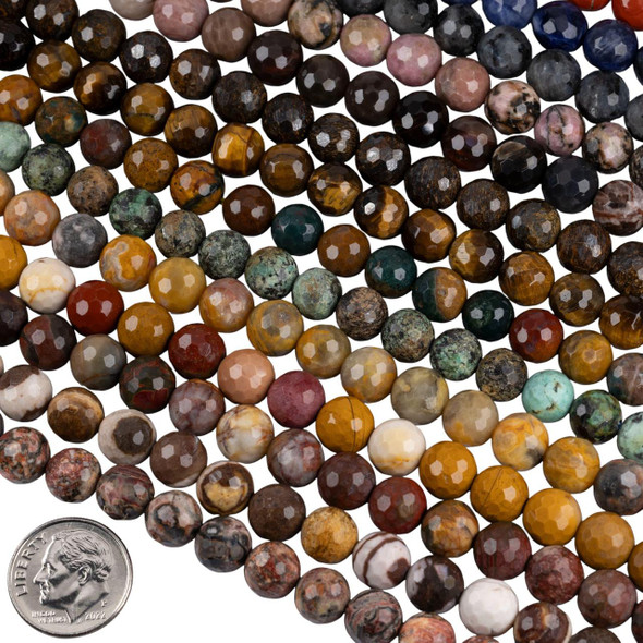 Cherry Tree Beads Gemstone 8mm Faceted Round Beads - 8 inch strand 