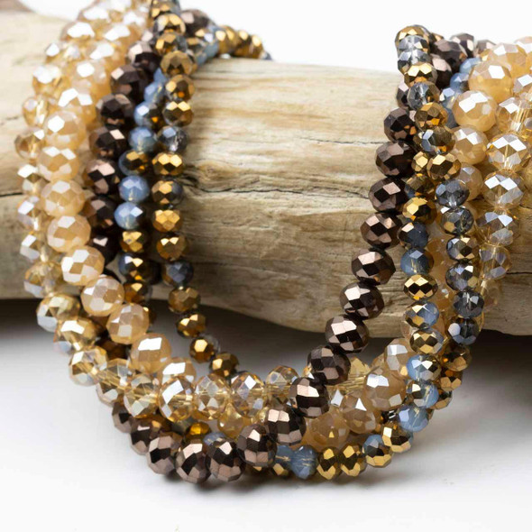 Cherry Tree Beads Ashen Glow Crystal Strand Designer Collection  Cherry Tree Beads Ashen Glow Crystal Strand Designer Collection