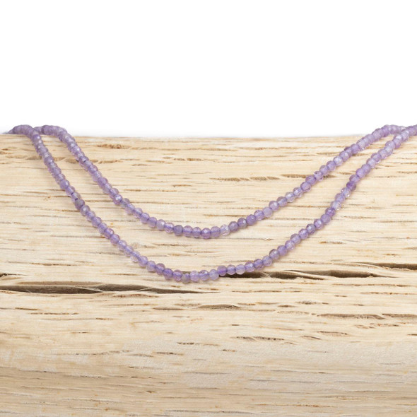Cherry Tree Beads BOGO Amethyst 2mm Faceted Round Beads - 15 inch strand 