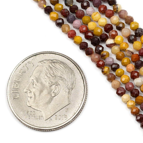 Cherry Tree Beads BOGO Mookaite Jasper 2mm Faceted Round Beads - 15 inch strand 