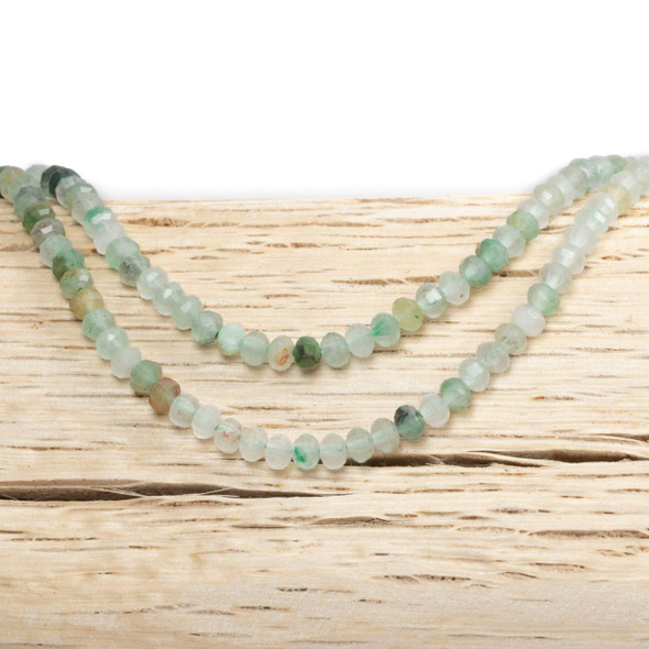 Cherry Tree Beads BOGO Green Aventurine 3x4mm Pumpkin Beads - 15 inch strand 