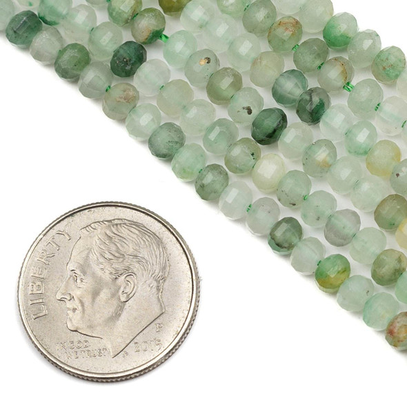 Cherry Tree Beads BOGO Green Aventurine 3x4mm Pumpkin Beads - 15 inch strand 