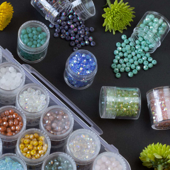Designer Crystal Collection- 3x4mm Rondelle- 30 Colors Box Set