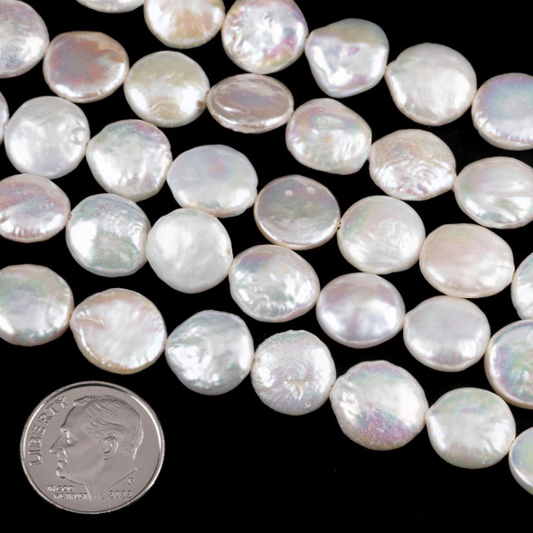 Cherry Tree Beads Freshwater Pearl 10mm Coin Beads 