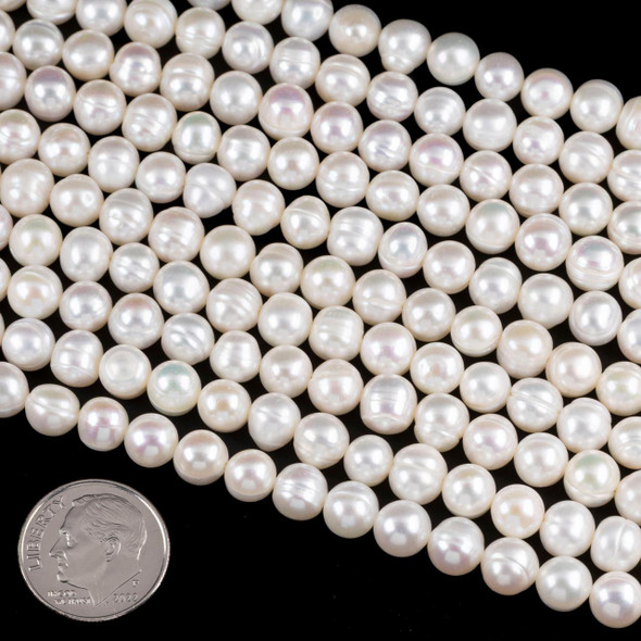 Cherry Tree Beads Freshwater Pearl 6-7mm Potato Beads - 8 inch strand 